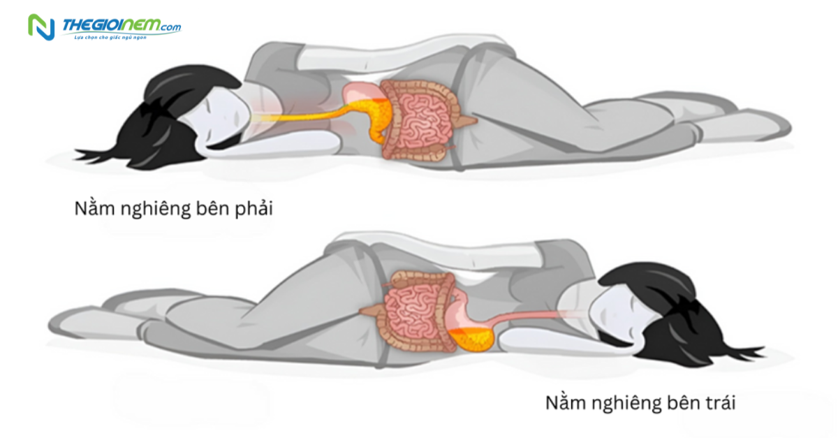 Ngủ nghiêng trái - tư thế ngủ tốt cho hệ tiêu hóa