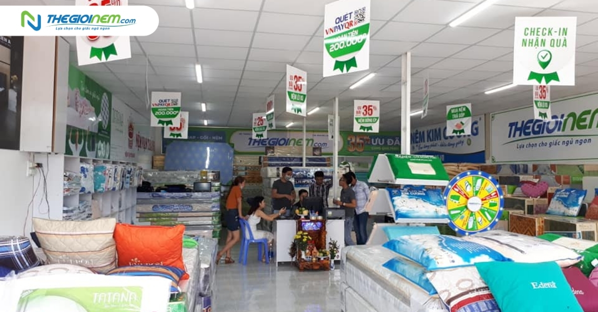 Đại lý chăn drap gối nệm giá rẻ tại Rạch Giá - Thế Giới Nệm