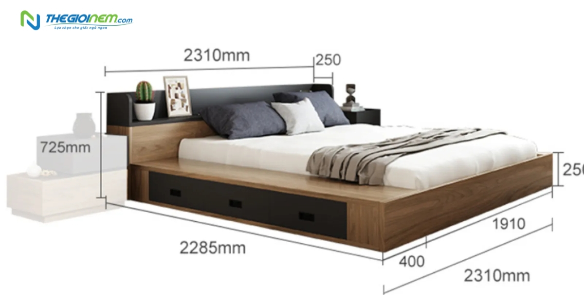 Giường gỗ giá rẻ TPHCM