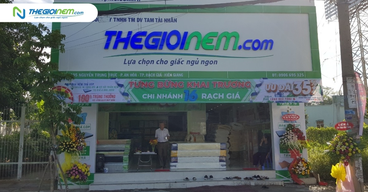 Đại lý chăn drap gối nệm giá rẻ tại Rạch Giá - Thế Giới Nệm