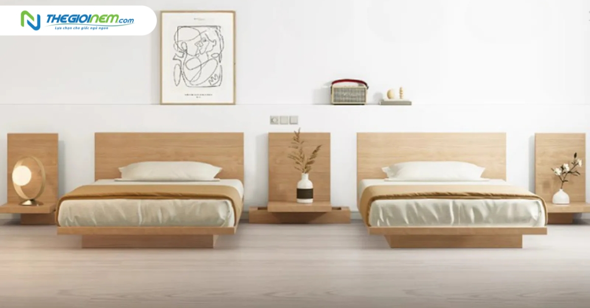 Giường gỗ tự nhiên, gỗ mdf cao cấp giá rẻ tại Thegioinem.com