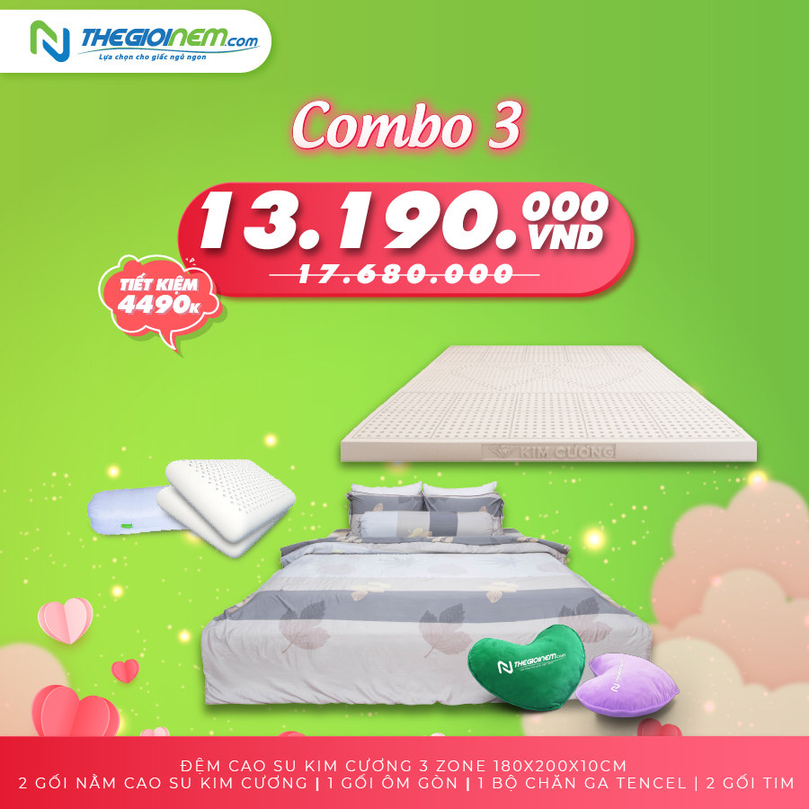 Combo Đệm Cưới 3