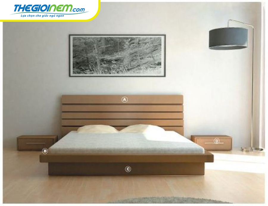 Các mẫu giường gỗ tự nhiên đẹp giá rẻ tại Thegioinem.com