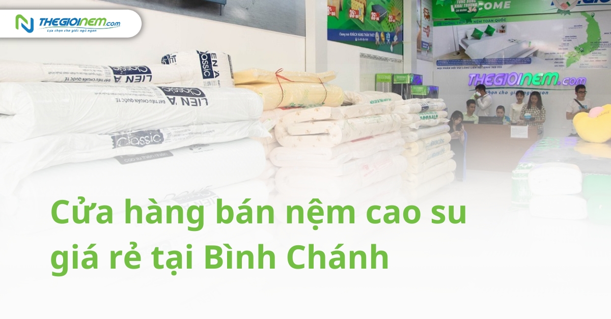 Cửa hàng bán nệm cao su giá rẻ tại Bình Chánh