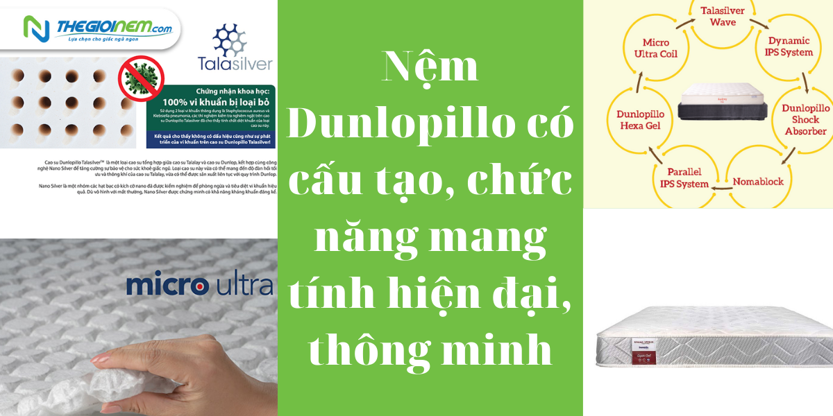 Đại lý bán nệm Dunlopillo chính hãng tại Cam Lâm, Khánh Hòa