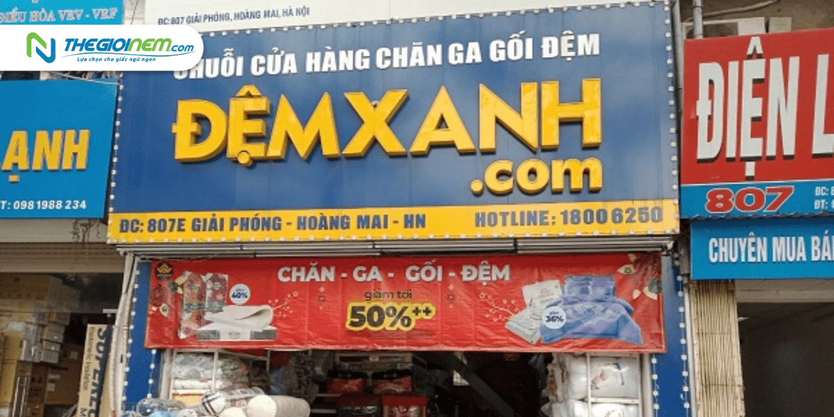 Cửa hàng bán đệm cao su tại quận Hoàng Mai
