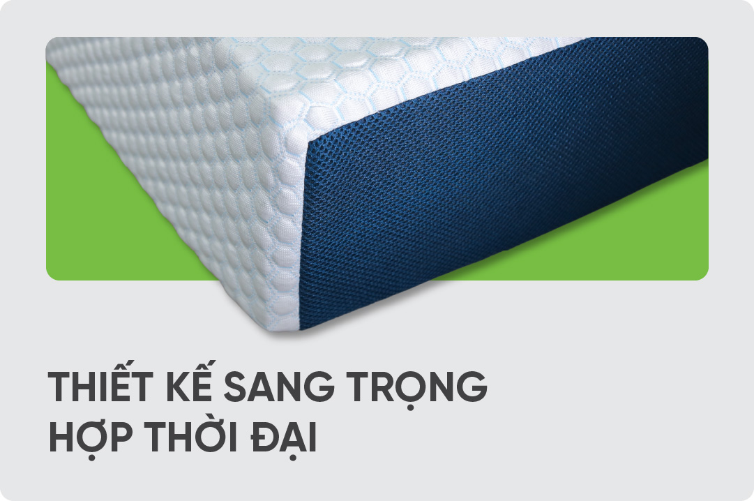 Đệm cao su thiên nhiên than hoạt tính Tatana Cool Grey