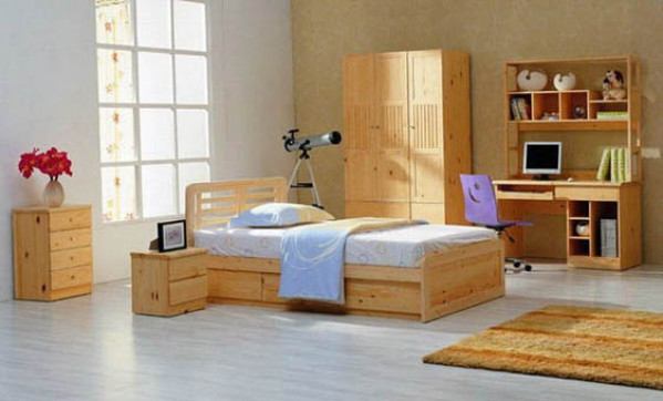 Giường Gỗ Tự Nhiên K025