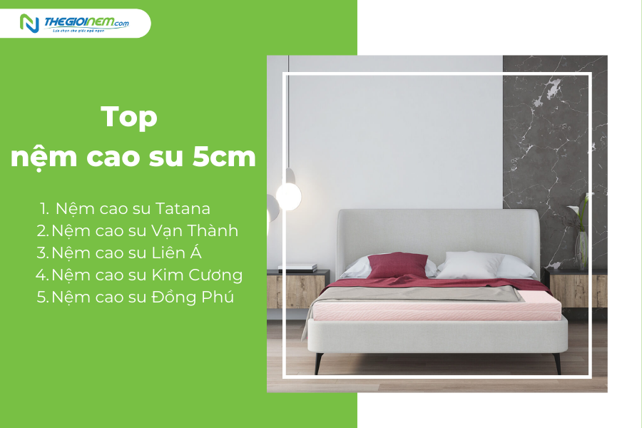 Nệm Cao Su 5cm