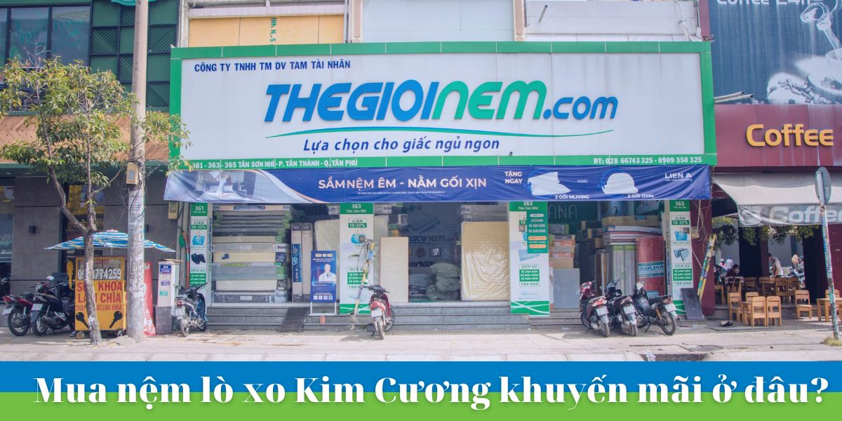 Nệm lò xo Kim Cương khuyến mãi giá rẻ tại quận Tân Phú
