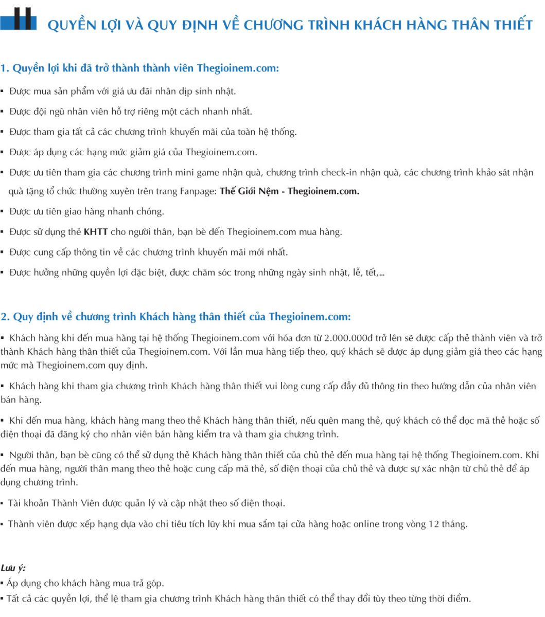 Khách Hàng Thân Thiết Thegioinem.com