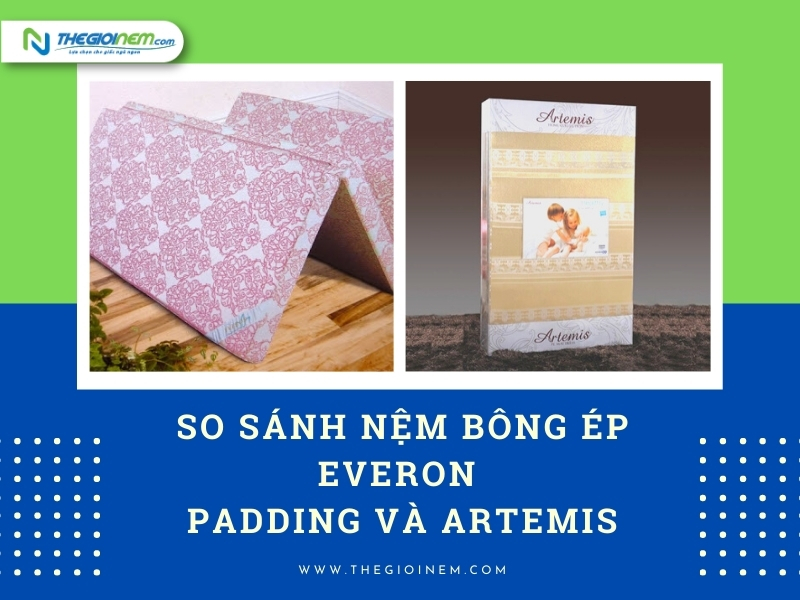 So Sánh Nệm Bông Ép Everon Padding Và Artemis