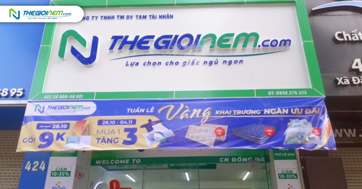 Top 10 đệm cao su khuyến mãi tại Hà Nội