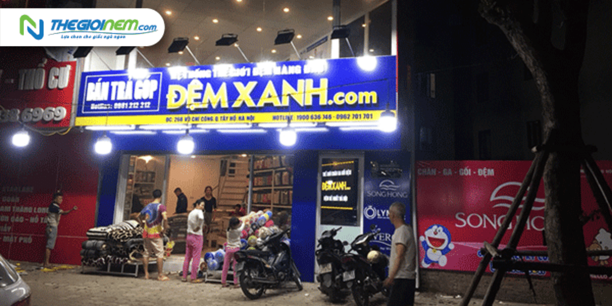 Top cửa hàng bán đệm bông Sông Hồng giá rẻ Long Biên