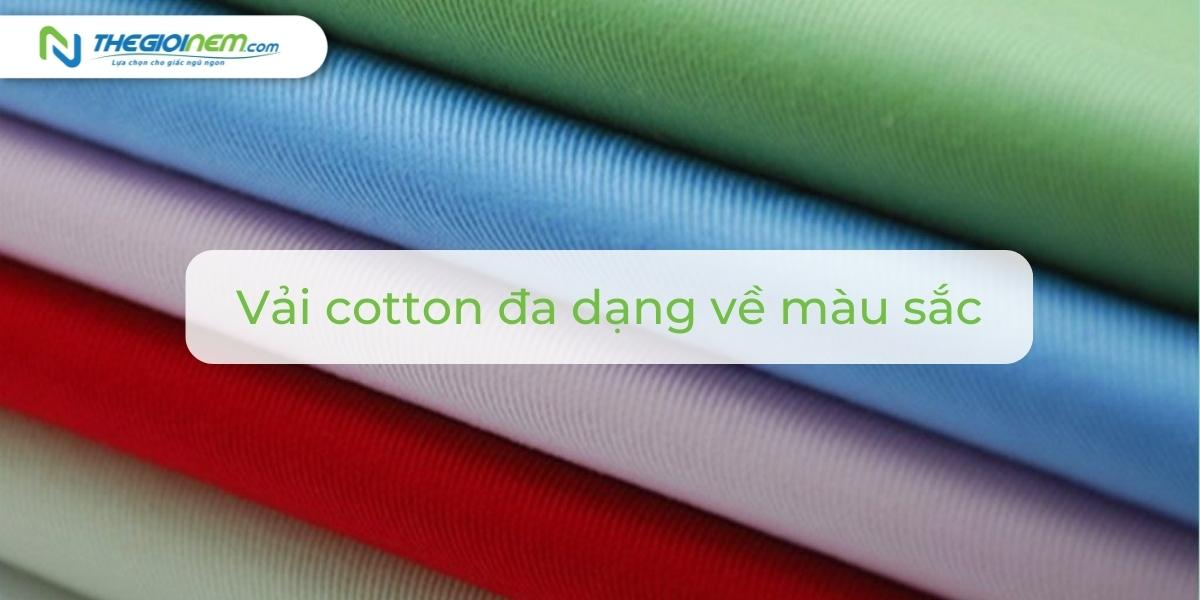Vải cotton là gì? Ứng dụng của vải cotton trong sản xuất nệm, ga, gối 02