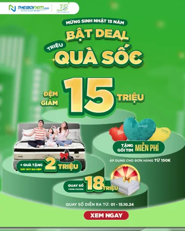 Mừng Sinh Nhật 15 Năm - Bật Deal Triệu Quà Sốc