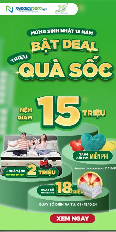 Mừng Sinh Nhật 15 Năm - Bật Deal Triệu Quà Sốc