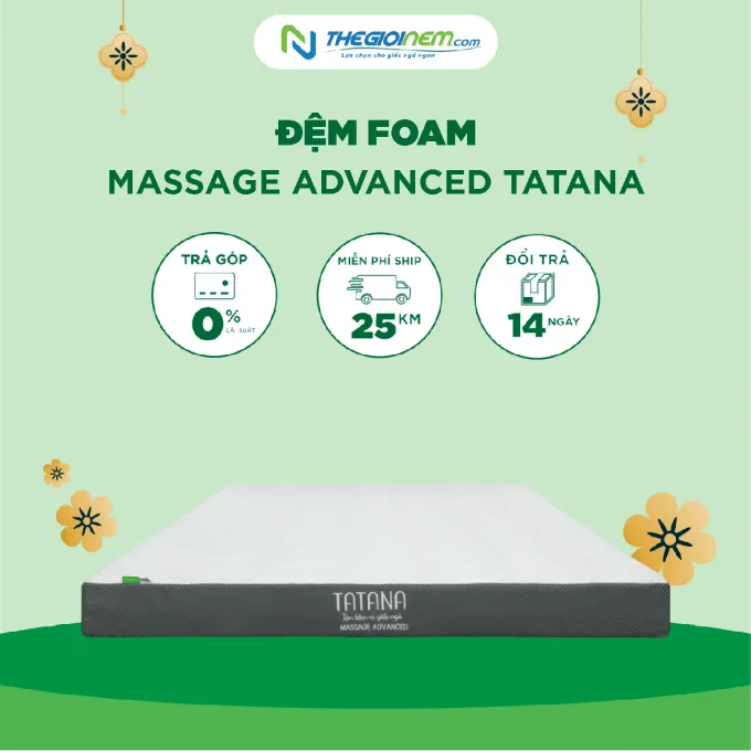 Đệm Foam Massage Advanced TATANA Khuyến Mãi 25% tại Thegioinem.com