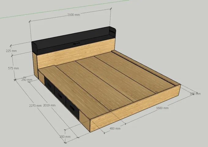 Giường gỗ Tatana MDF028 Ưu Đãi Hấp Dẫn Tại Thegioinem.com