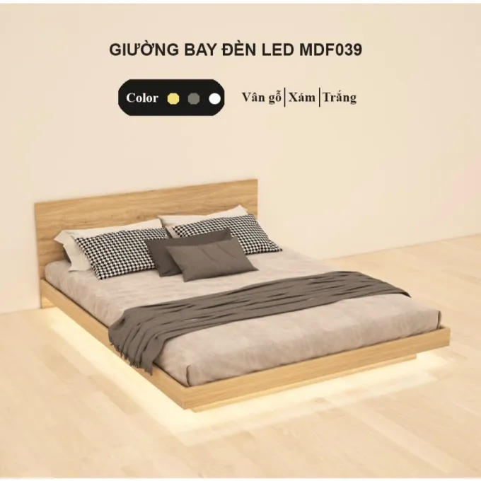 Giường Ngủ Tatami Đèn Led MDF039 ưu đãi 20%