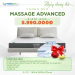 Combo 3: Nệm Massage Advanced + drap mền + gối