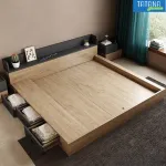 Giường gỗ Nhật ngăn kéo Tatana MDF033