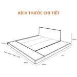 Giường Ngủ Bệt Tatami Mở Rộng MDF045