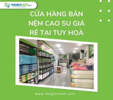 Cửa hàng bán nệm cao su giá rẻ tại Tuy Hoà