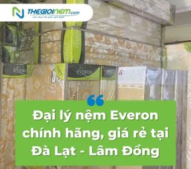 Đại lý nệm Everon chính hãng, giá rẻ tại Đà Lạt - Lâm Đồng