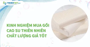 Kinh nghiệm mua gối cao su thiên nhiên chất lượng giá tốt