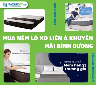 Mua nệm lò xo Liên Á khuyến mãi Bình Dương | Thegioinem.com