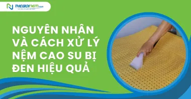 Nguyên nhân và cách xử lý nệm cao su bị đen hiệu quả