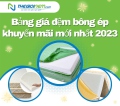 Bảng giá đệm bông ép khuyến mãi mới nhất 2024