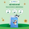 Bộ trải em bé Raccoon K-Bedding - Xanh đậm