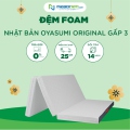 Đệm Foam Nhật Bản Oyasumi Original gấp 3