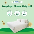 Ga bọc Thanh Thủy vải cotton trắng sọc