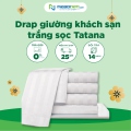 Ga giường khách sạn trắng sọc TATANA