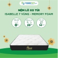 Nệm Lò Xo Túi Isabelle 7 Vùng – Memory Foam