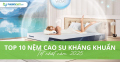 Top 10 nệm cao su kháng khuẩn tốt nhất 2025