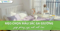 Mẹo chọn màu sắc ga giường giúp phòng ngủ “mát mắt” hơn