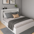 Giường Ngủ Hộp Kết Hợp Kệ Đầu Giường Tatana MDF046