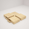 Giường Ngủ Gỗ Khối Hộp Tatana MDF057
