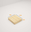 Giường Ngủ Gỗ Khối Hộp Tatana MDF057