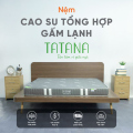 Nệm cao su tổng hợp vải gấm lạnh thẳng TATANA
