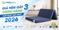 Giá nệm gấp 3 chính hãng, cập nhật mới nhất 2026