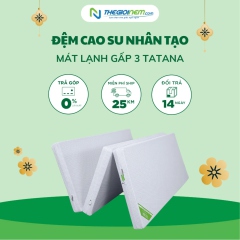 Đệm Cao Su Nhân Tạo Mát Lạnh Gấp 3 TATANA Giảm 25% + Quà | Thegioinem.com