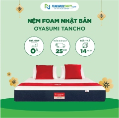 Nệm Foam Oyasumi Tancho ưu đãi giảm 10% tại Thegioinem.com