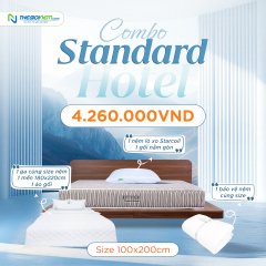 Combo Standard Hotel – Trọn bộ nệm ga gối khách sạn giá rẻ