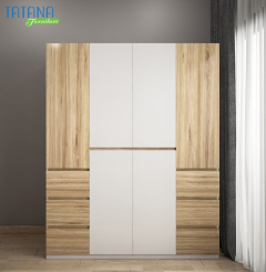 Tủ quần áo Tatana TU043 thiết kế hiện đại, sang trọng ưu đãi hấp dẫn tại Thế Giới Nệm
