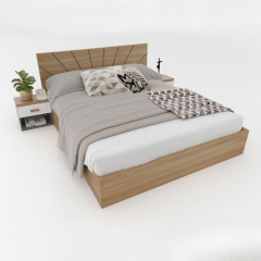Giường gỗ TATANA MDF001 Khuyến Mãi Hấp Dẫn tại Thegioinem.com